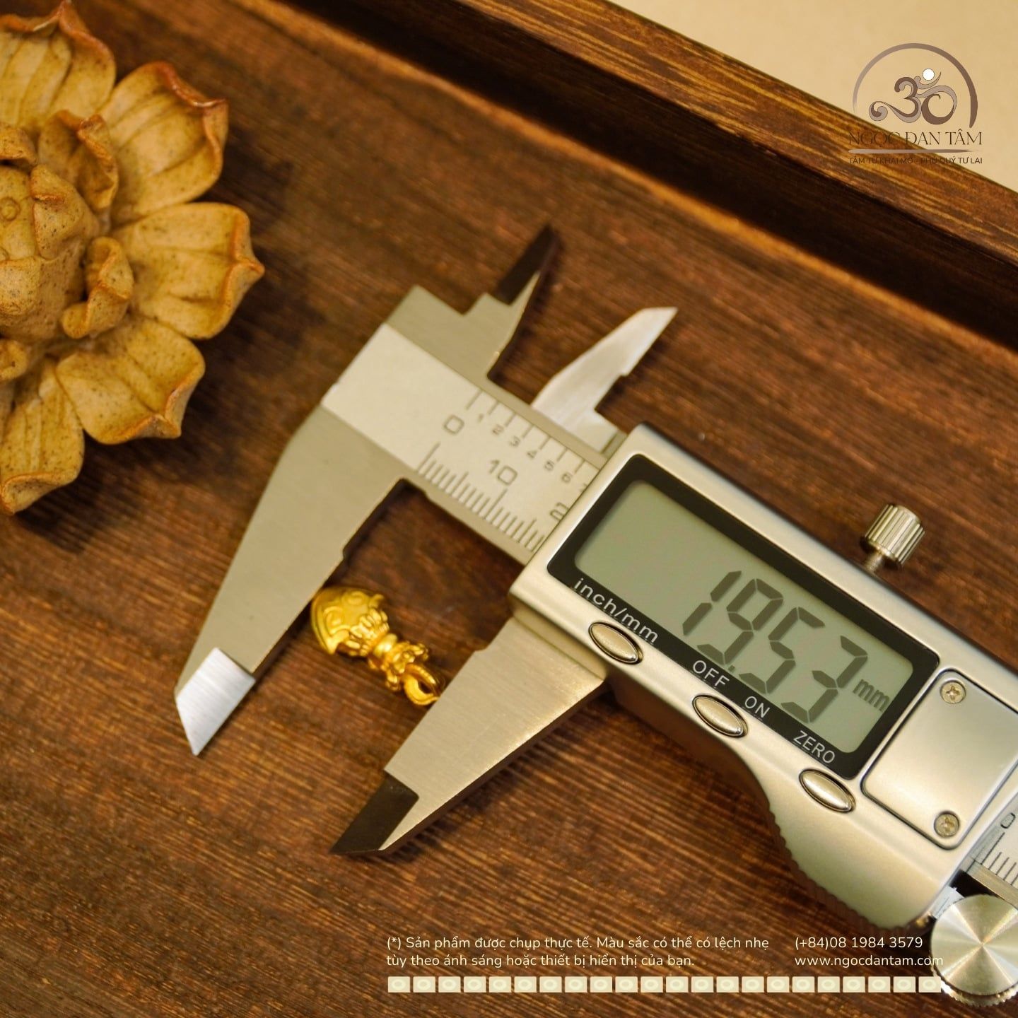  Charm Mỏ Neo 19,53mm - Bạc 925 Mạ Vàng Cao Cấp 