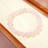  Vòng Tay Thạch Anh Hồng Đậm 8mm - 10mm 5A 