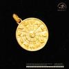  Mặt Dây Chuyền Bát Quái Âm Dương 12 Con Giáp 19,93mm - Bạc  925 Mạ Vàng Cao Cấp 