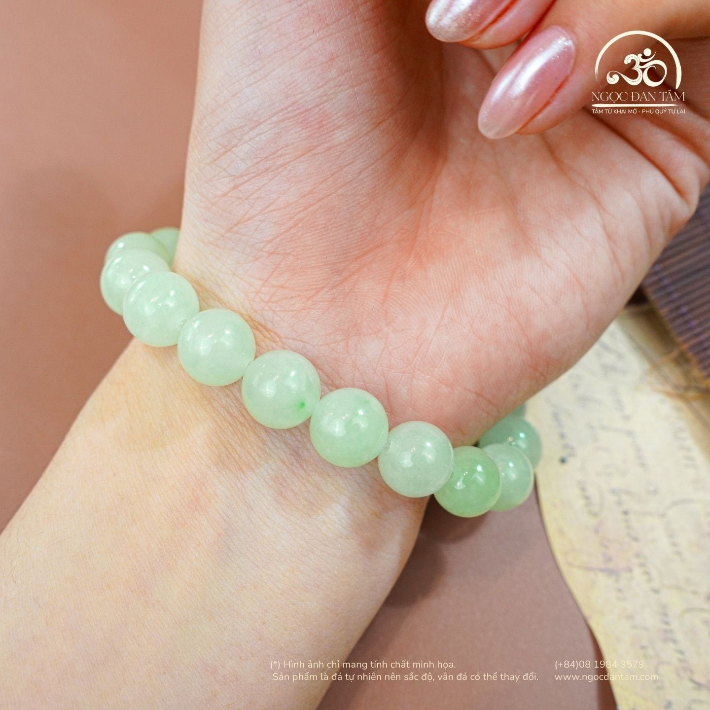  Vòng Tay Cẩm Thạch Sơn Thủy 10mm 4A 