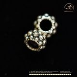  Charm Đệm Vảy Rồng Lớn 7mm - Bạc Cao Cấp 