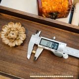  Charm Vòng Cườm Đính Đá 10,19mm - Kim Loại Mạ Vàng Cao Cấp 