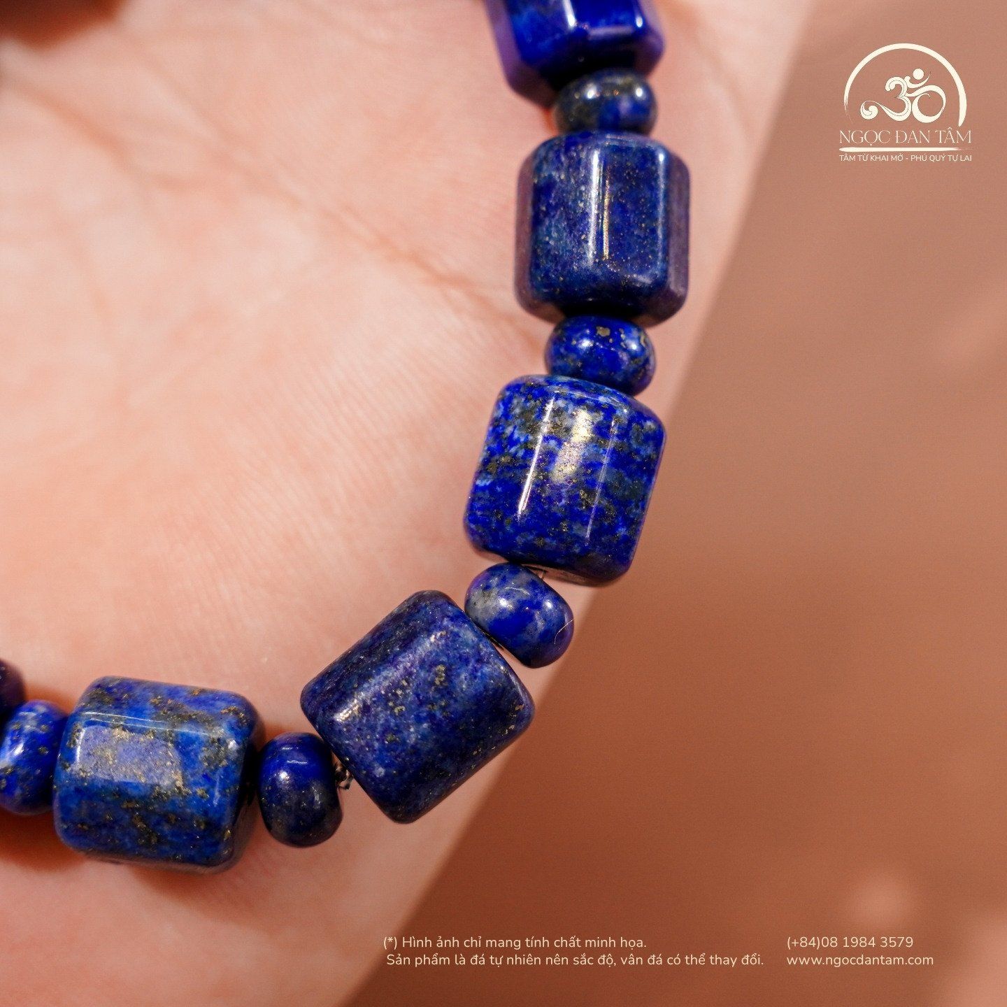  Vòng Tay Ngọc Lưu Ly Hạt Trụ 10x11mm 2A 