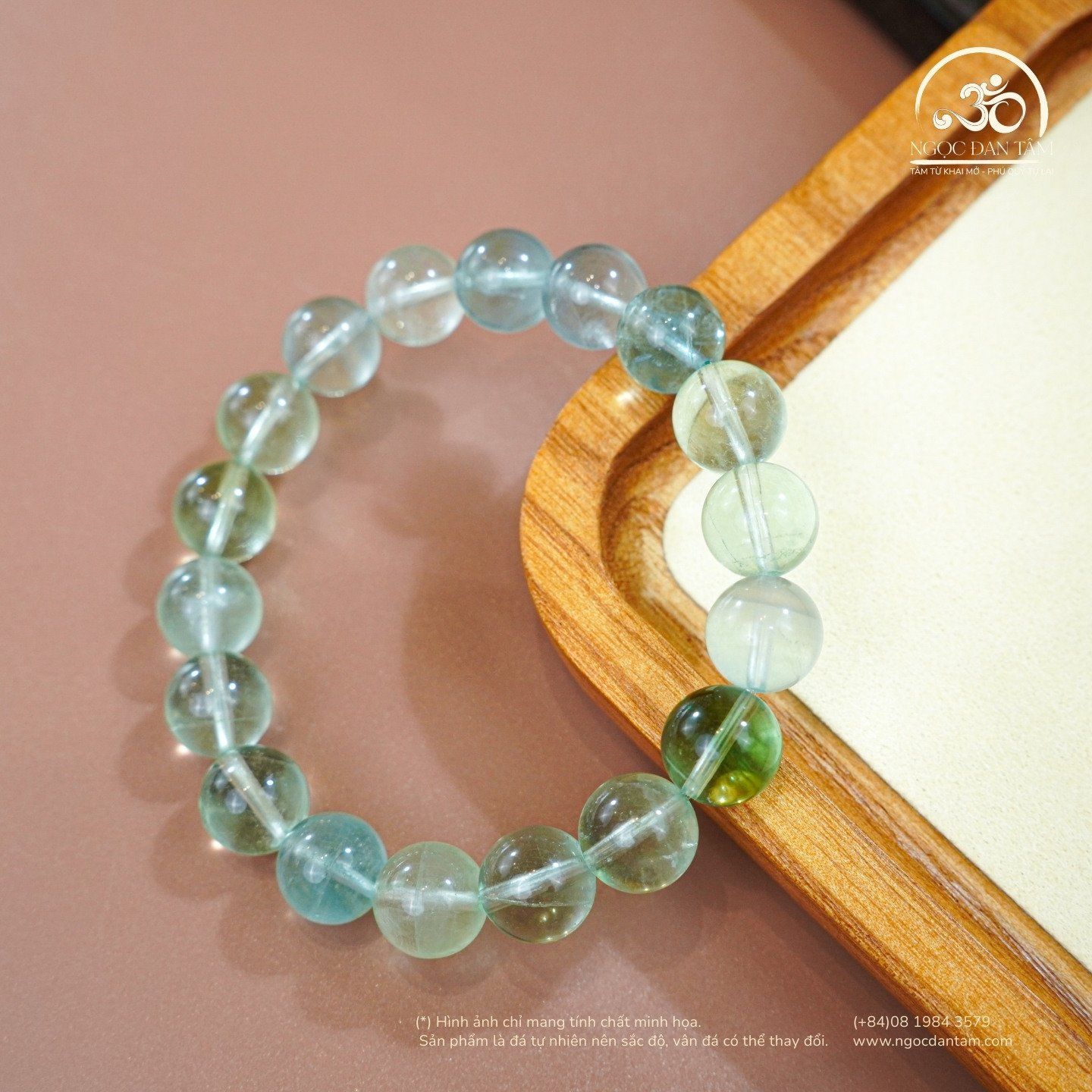  Vòng Tay Đá Flourite 10mm 2A 