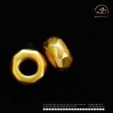  Charm Tròn Lục Giác 7mm - Bạc 925 Mạ Vàng Cao Cấp 