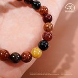  Vòng Tay Thạch Anh Tóc Hỗn Hợp 9mm 5A 