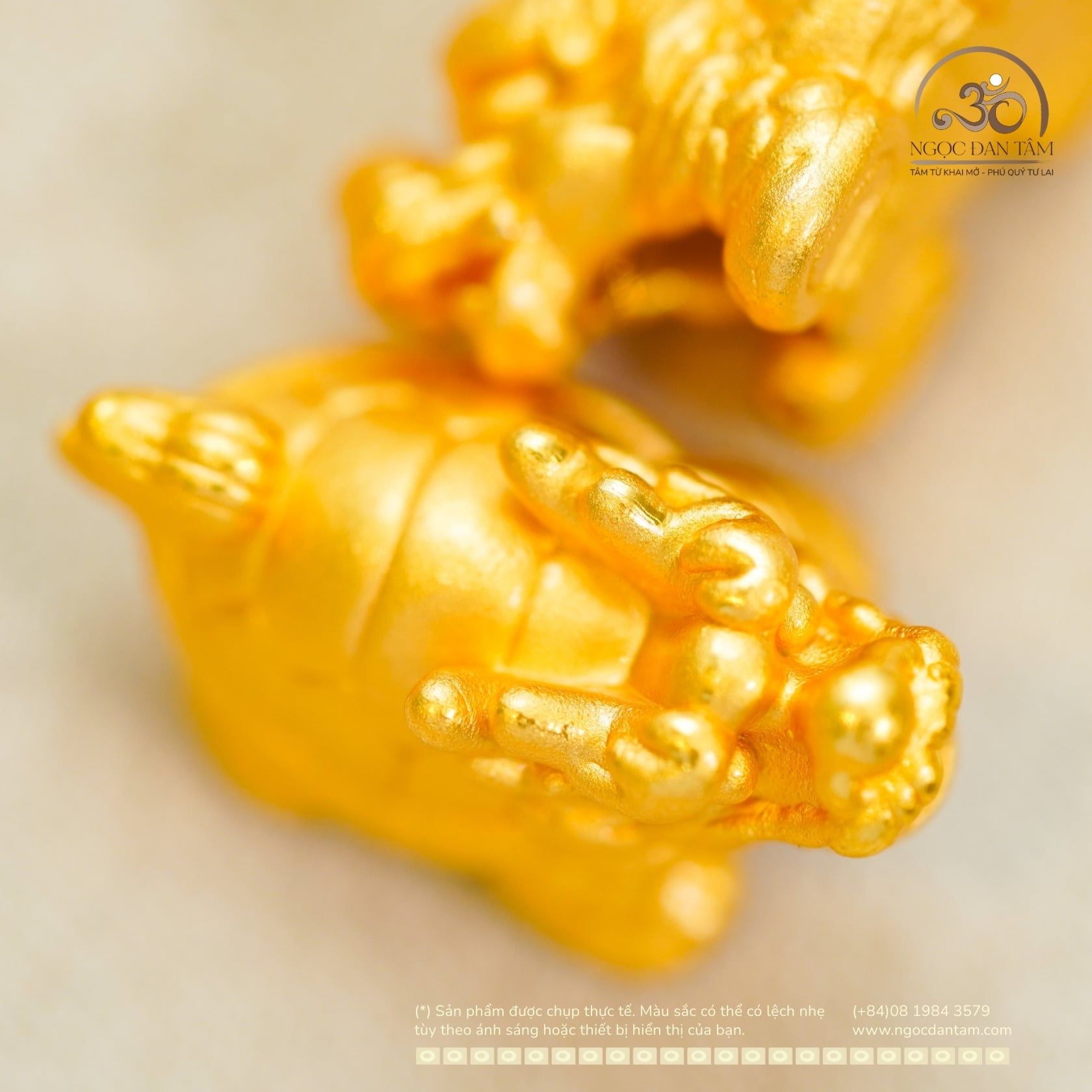  Charm Long Quy 19.19mm - Bạc 925 Mạ Vàng Cao Cấp 