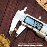  Charm Tròn Dẹp Đính Đá 8mm - Kim Loại Mạ Vàng 