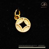  Charm Treo Đồng Tiền 8.02mm - Kim Loại Mạ Vàng Cao Cấp 
