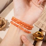  Vòng Tay Hồng Nhật Vận VIP 5mm 8A (Chuỗi Quấn Tay) 