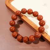  Vòng Tay Ngọc Bích Đỏ 12mm 5A 