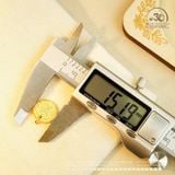  Mặt Dây Chuyền Tròn Đèn Vàng - Bạc 925 Mạ Vàng Cao Cấp 