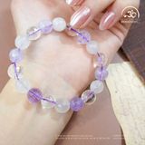  Vòng Tay Thạch Anh Hỗn Hợp Cắt Giác 10mm 