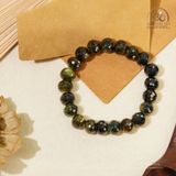  Vòng Tay Sapphire Ánh TiTan Hạt Cắt Giác 8x10mm 5A 