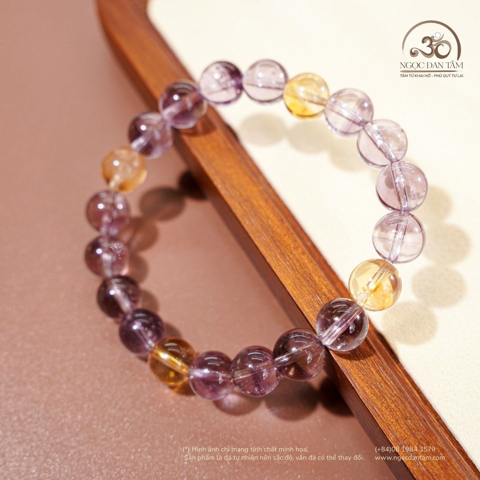  Vòng Tay Ametrine 8mm - 10mm 2A 