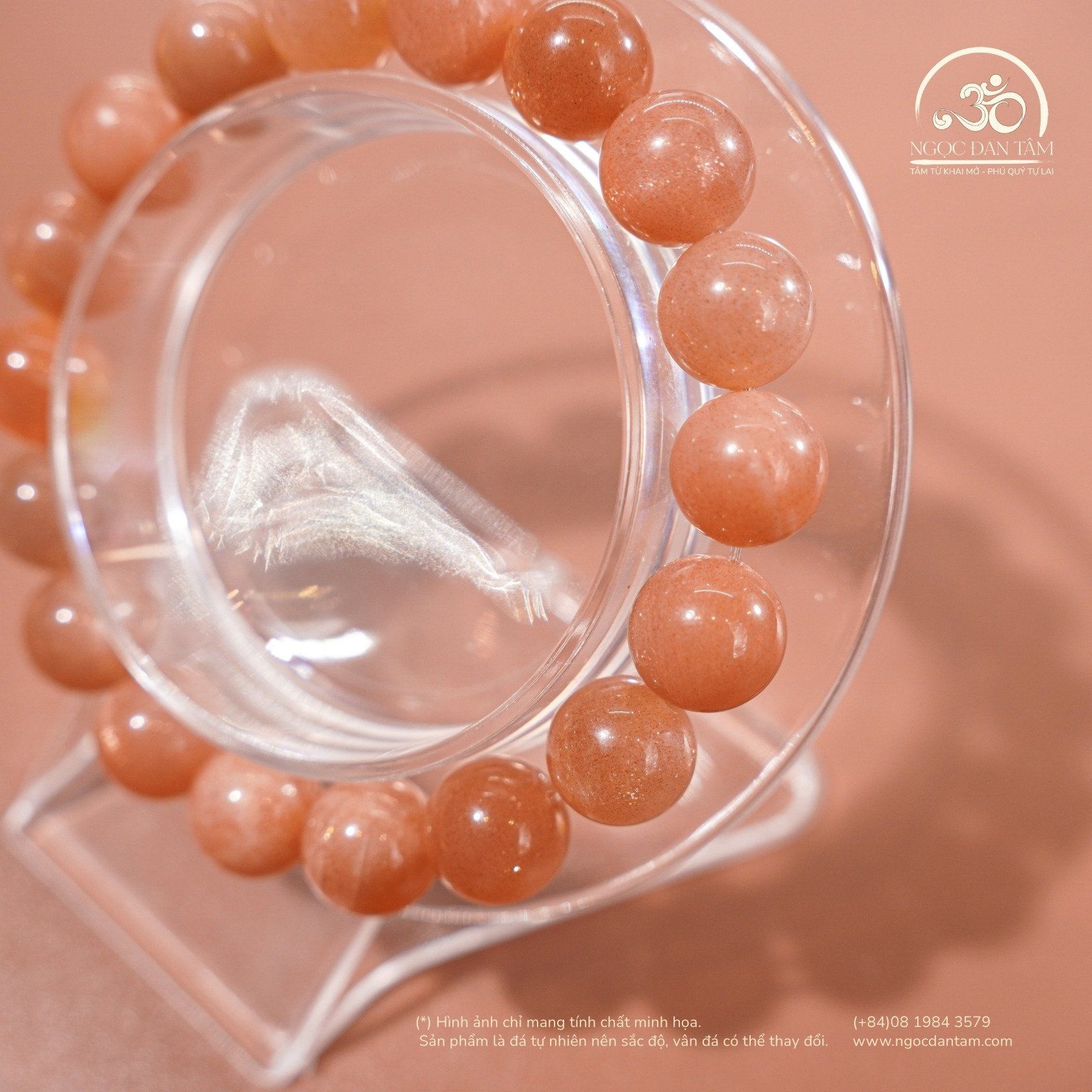  Vòng Tay Đá Mặt Trời 10mm 3A 