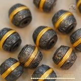  Charm Hamburger Nhỏ 9,54mm - Bạc 925 Mạ Vàng Cao Cấp 