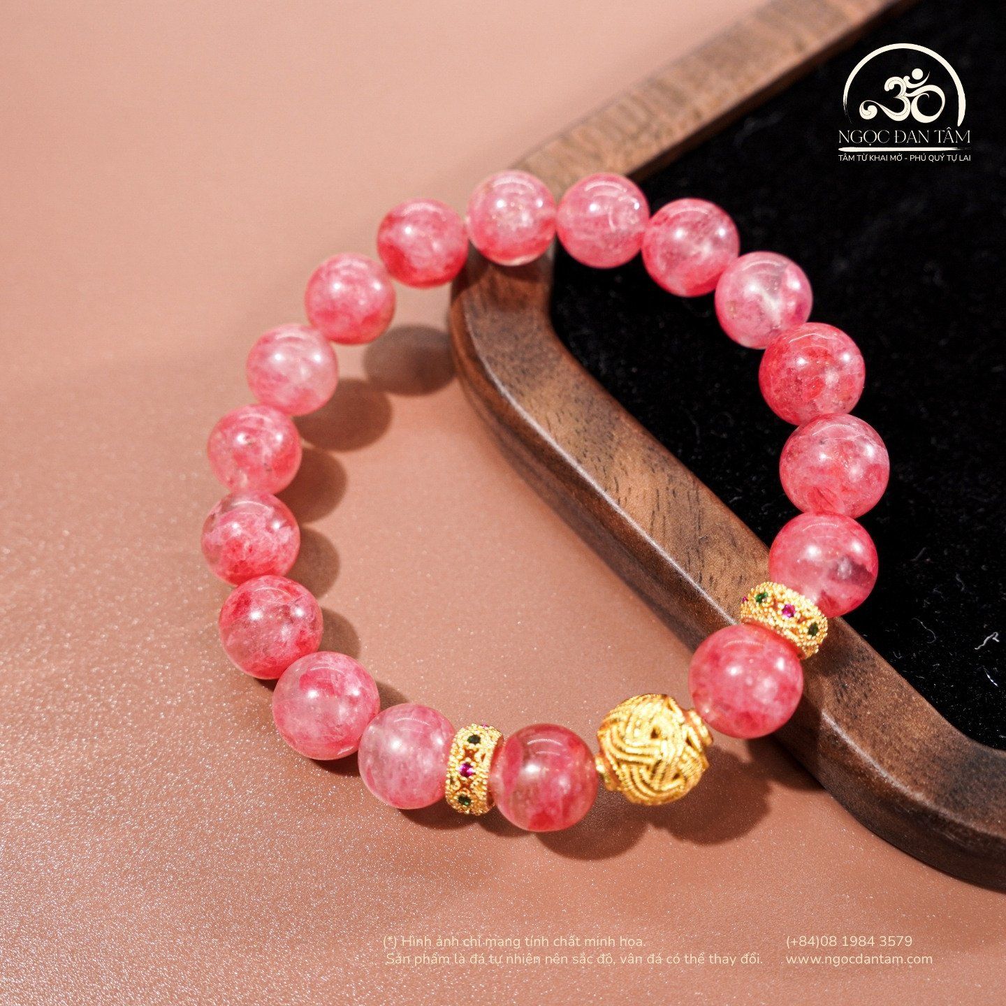  Vòng Tay Tường Vi Cát Tường 9mm 5A 