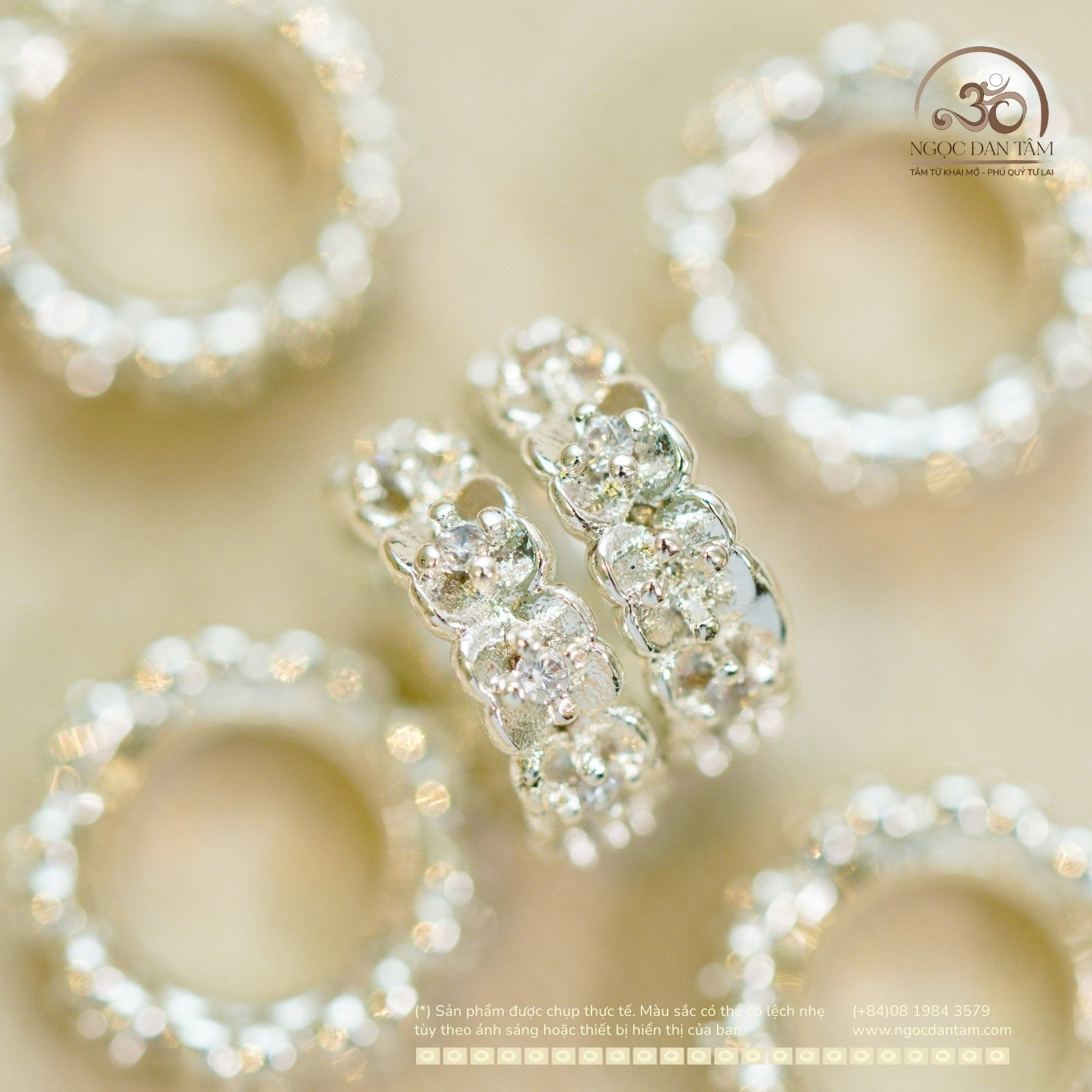  Charm Bạc cỏ 4 Lá Size 10 - Bạc Cao Cấp 