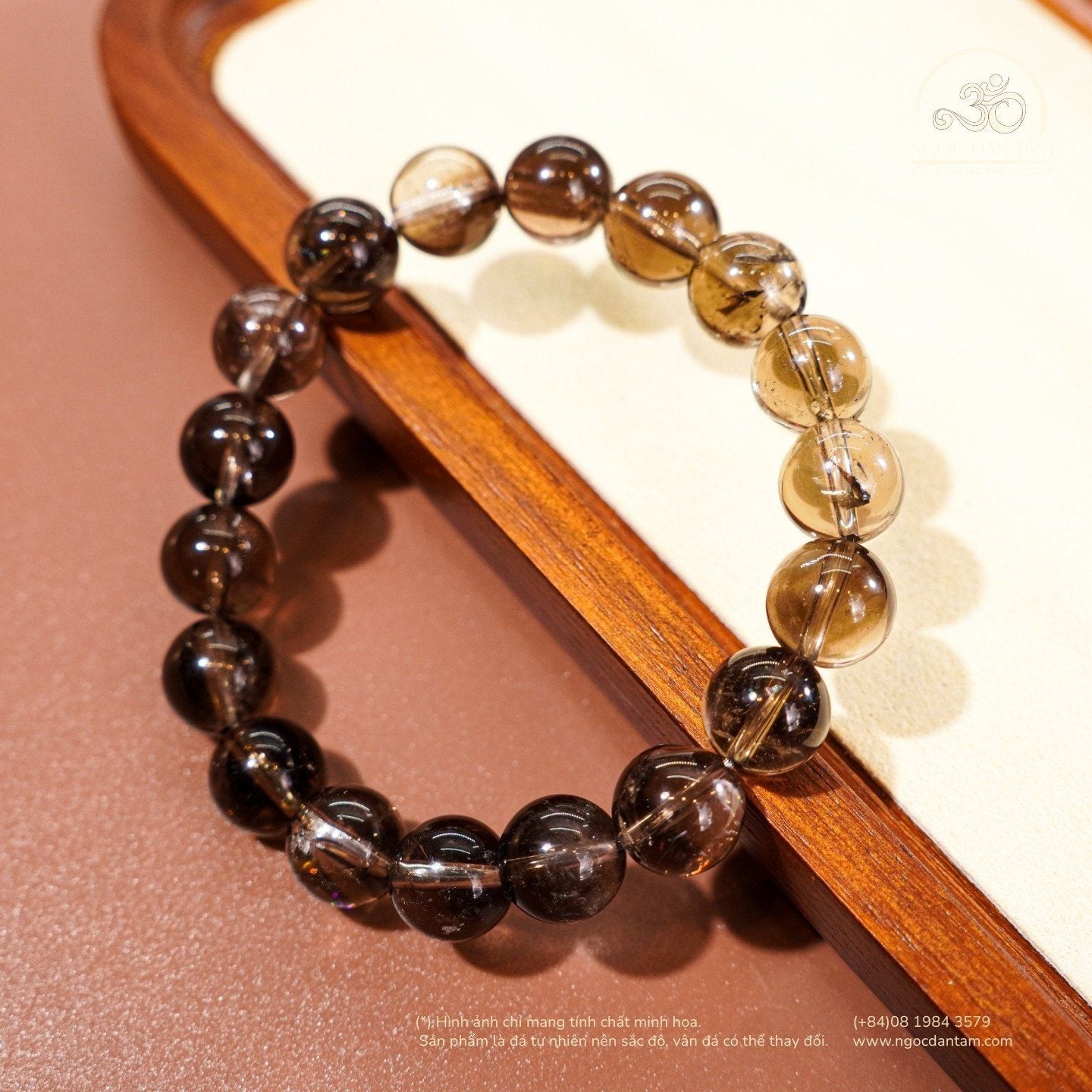  Vòng Tay Thạch anh Khói 10mm 2A 