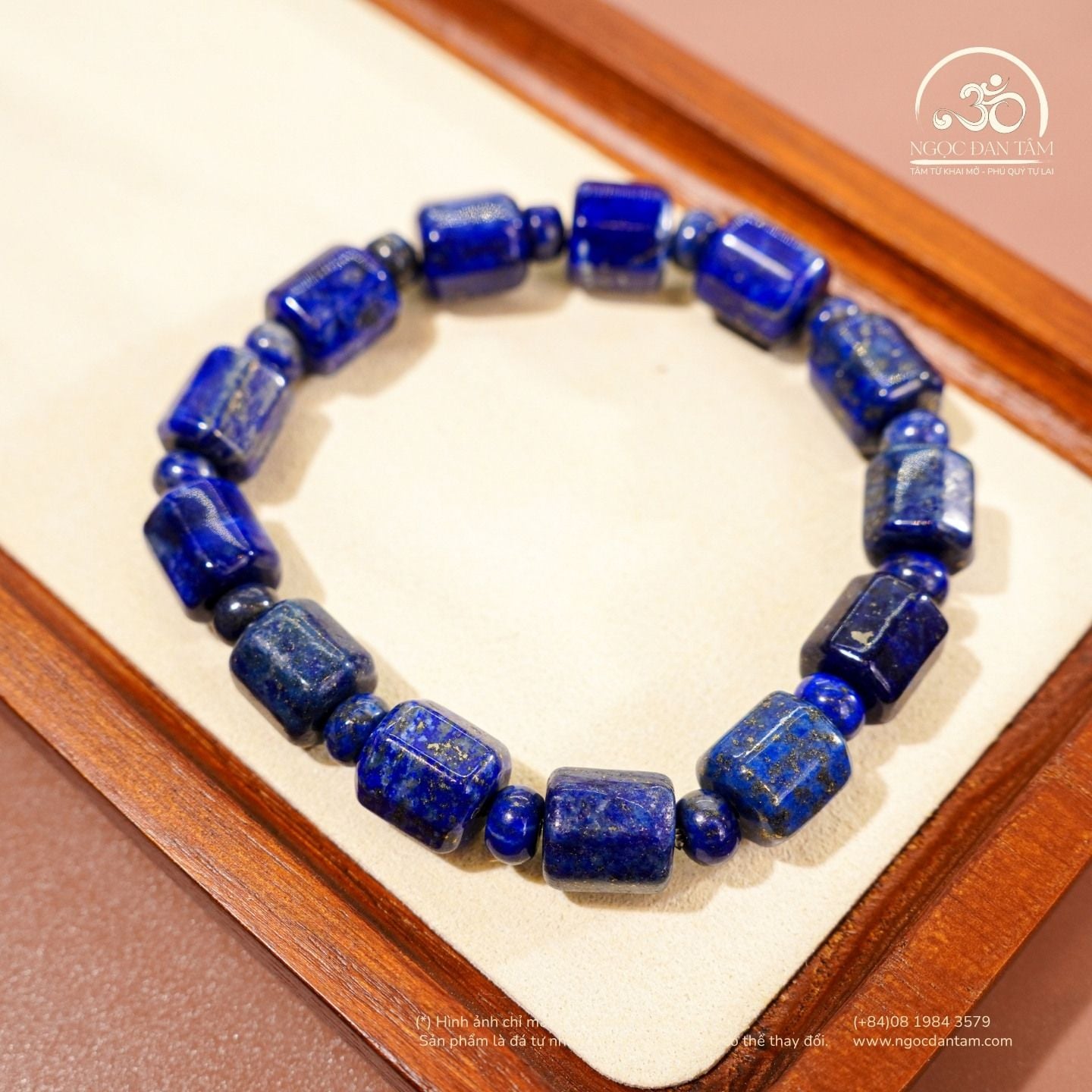  Vòng Tay Ngọc Lưu Ly Hạt Trụ 10x11mm 2A 