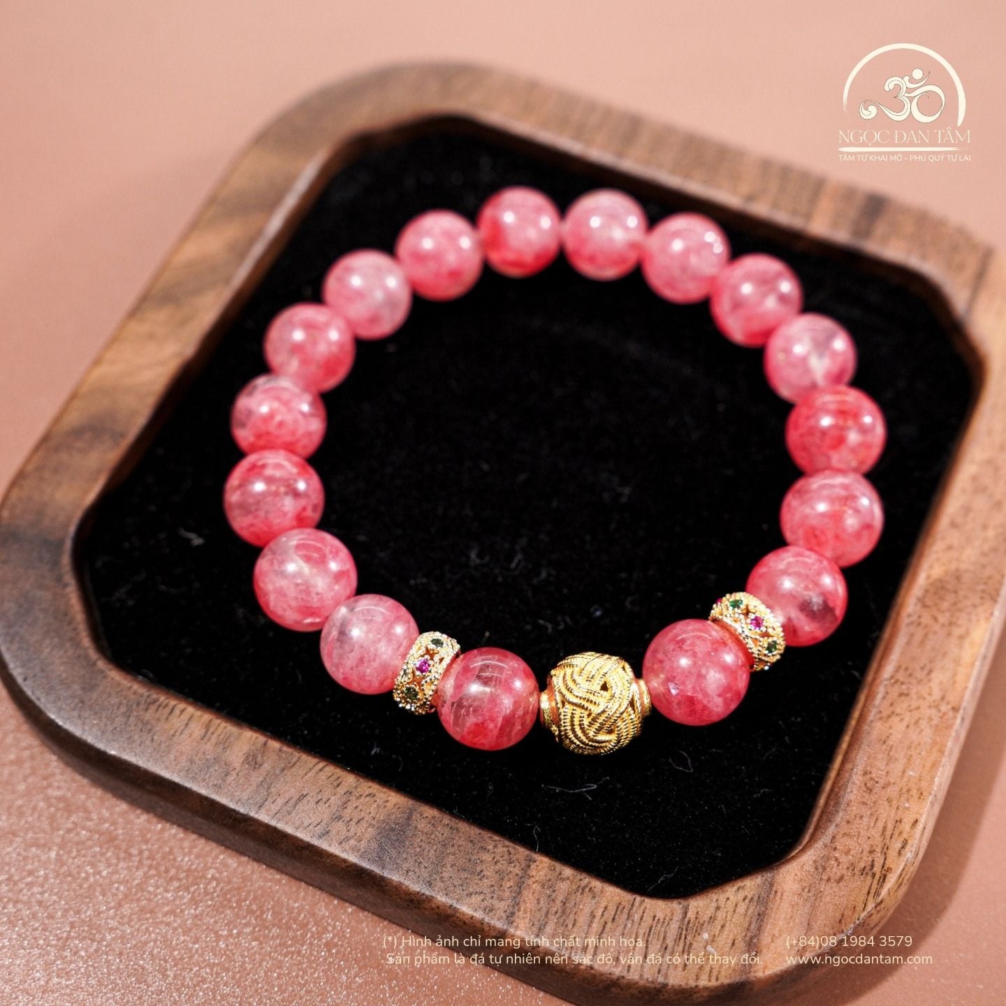  Vòng Tay Tường Vi Cát Tường 9mm 5A 