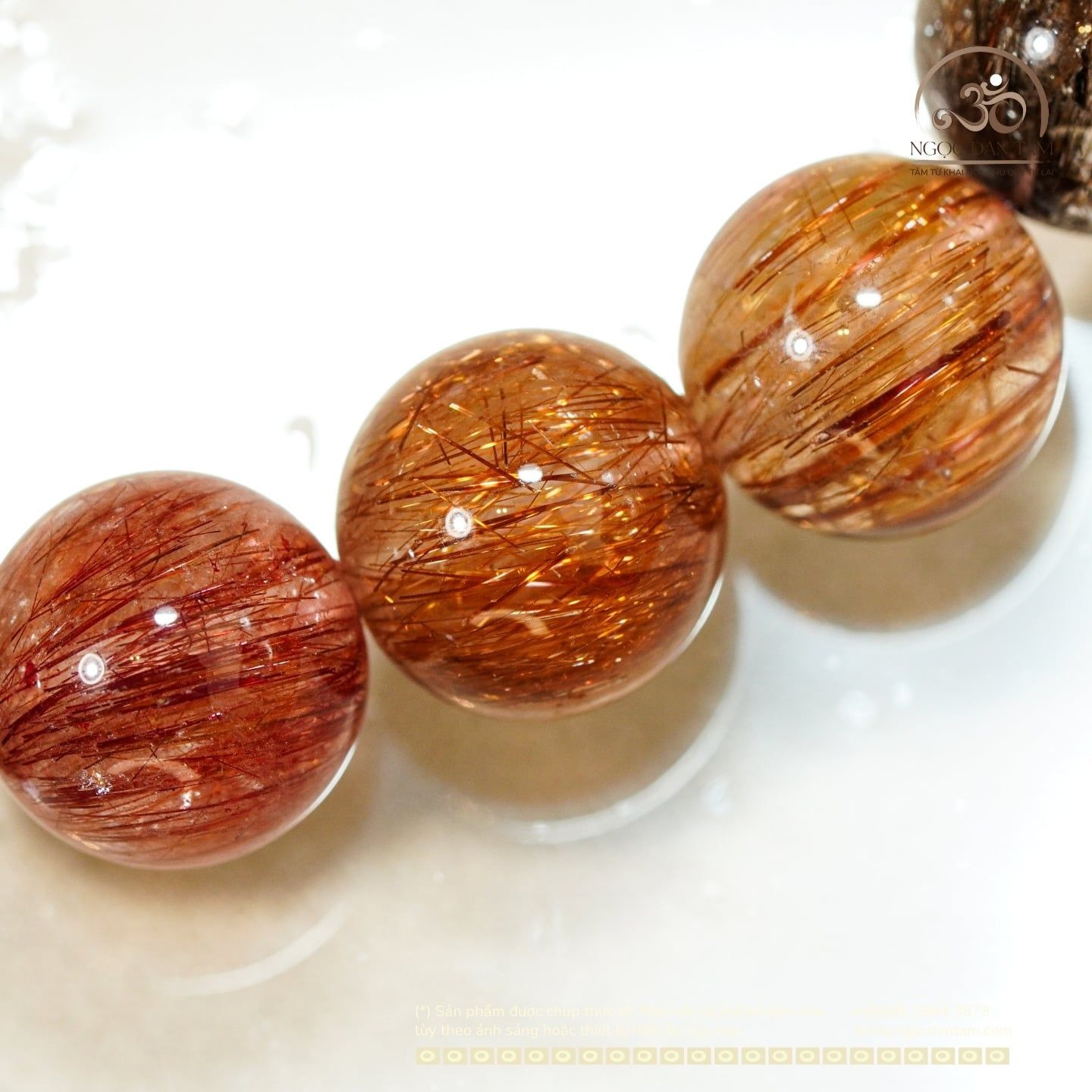  Vòng Tay Thạch anh tóc hỗn hợp VIP 10mm 7A 