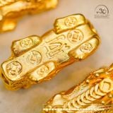  Tỳ Hưu 101 - 33,25mm - Đồng Thau Mạ Vàng 999 Cao Cấp 