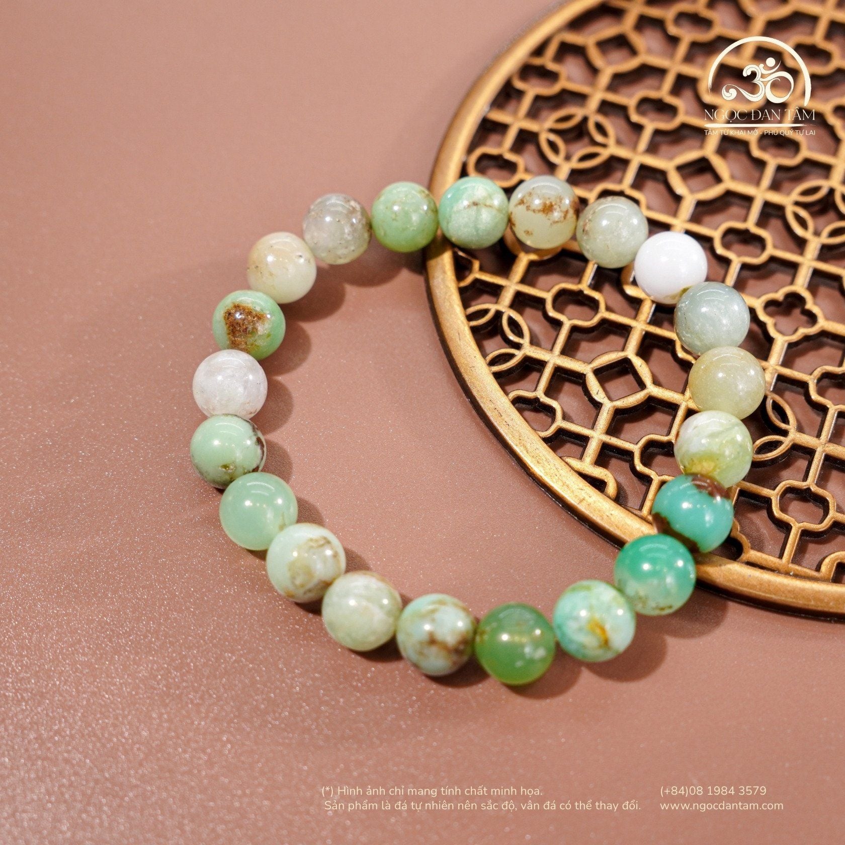  Vòng Tay Cẩm Thạch Úc 8mm 2A 