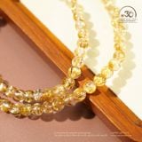  Chuỗi Thạch Anh Tóc Vàng Đồng Trục VVip 6mm 