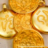  MDC Chùy Kim Cang Thập Tự Lớn 23,59mm - Bạc 925 Mạ Vàng Cao Cấp 