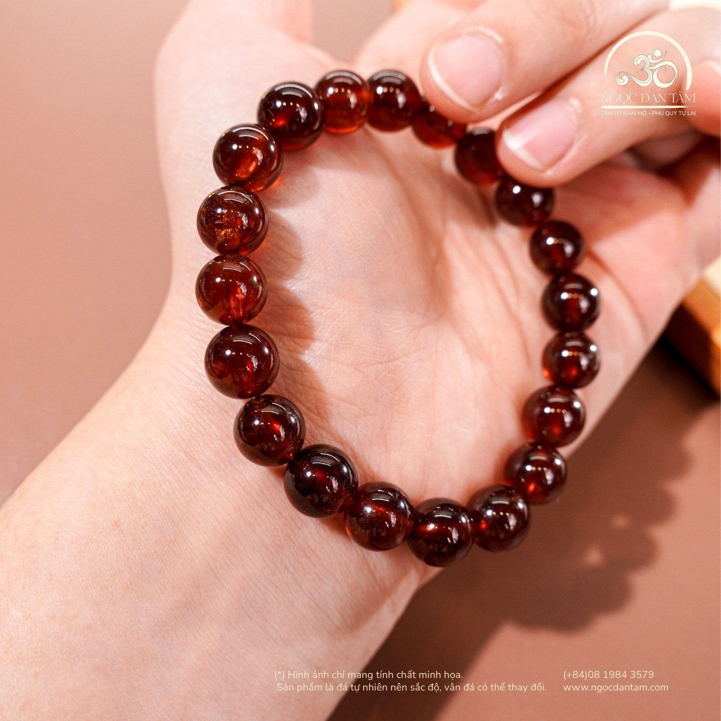  Vòng Tay Garnet 9mm 5A 