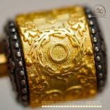  Charm Hạt Thùng Chú Om (lớn) 15,76mm - Bạc 925 Mạ Vàng Cao Cấp 