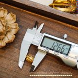  Charm Tam Thánh Pháp Luân  12.66mm - Bạc Mạ Vàng 