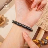  Vòng Tay Thạch Anh Tóc Đen Lu Thống 8mm 
