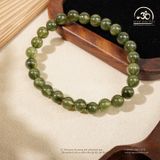  Vòng Tay Thạch Anh Tóc Xanh Đồng Trục Mây 7mm 