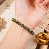  Vòng Tay Thạch Anh Tóc Xanh Đồng Trục Mây 7mm 