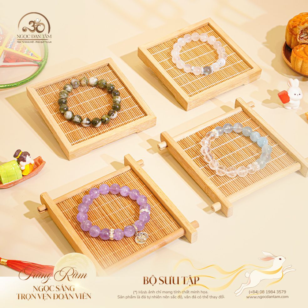  Vòng Tay Đá Mắt Rồng Xanh 10mm 2A 