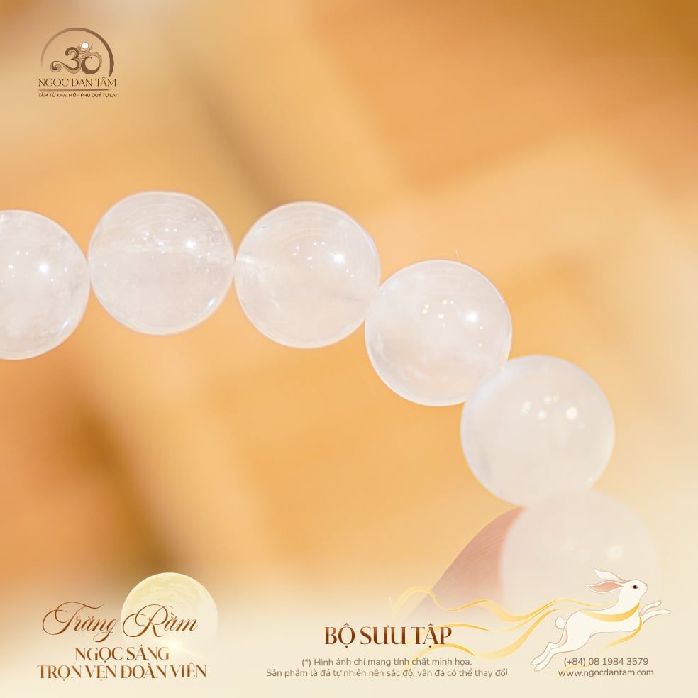  Vòng Tay Đá Mặt Trăng 12mm 