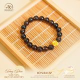  Vòng Tay Thạch Anh Khói Phối Charm Hoa Sen 