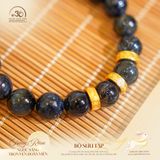  Vòng Tay Đá Giông Bão Phối Charm Bạc Mạ Vàng 