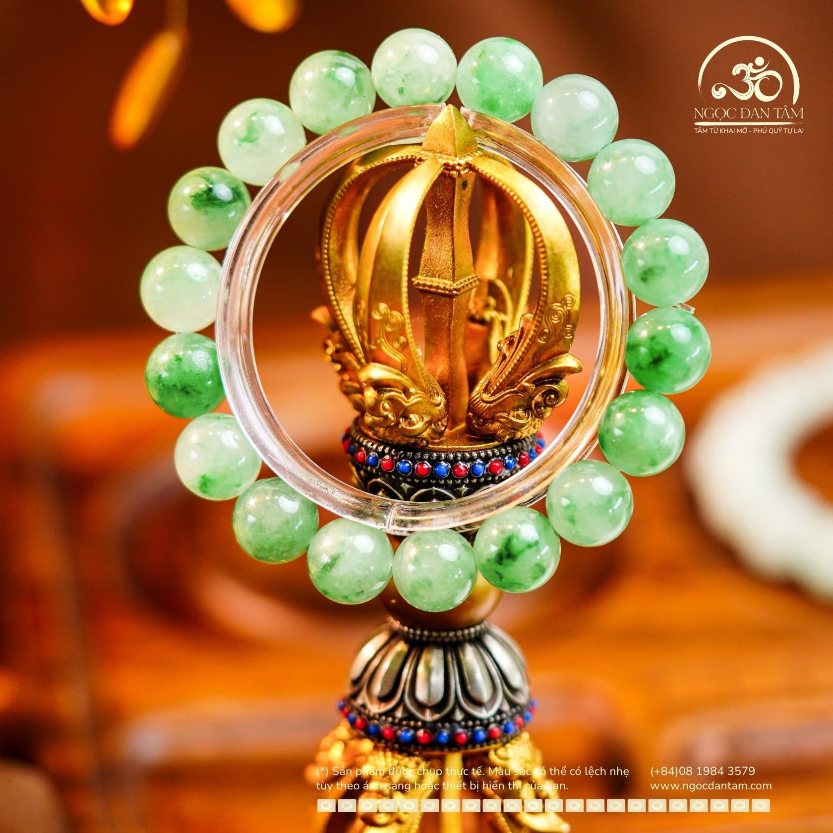  Vòng Tay Cẩm Thạch Sơn Thủy 10mm 6A (PLAB 359707) 