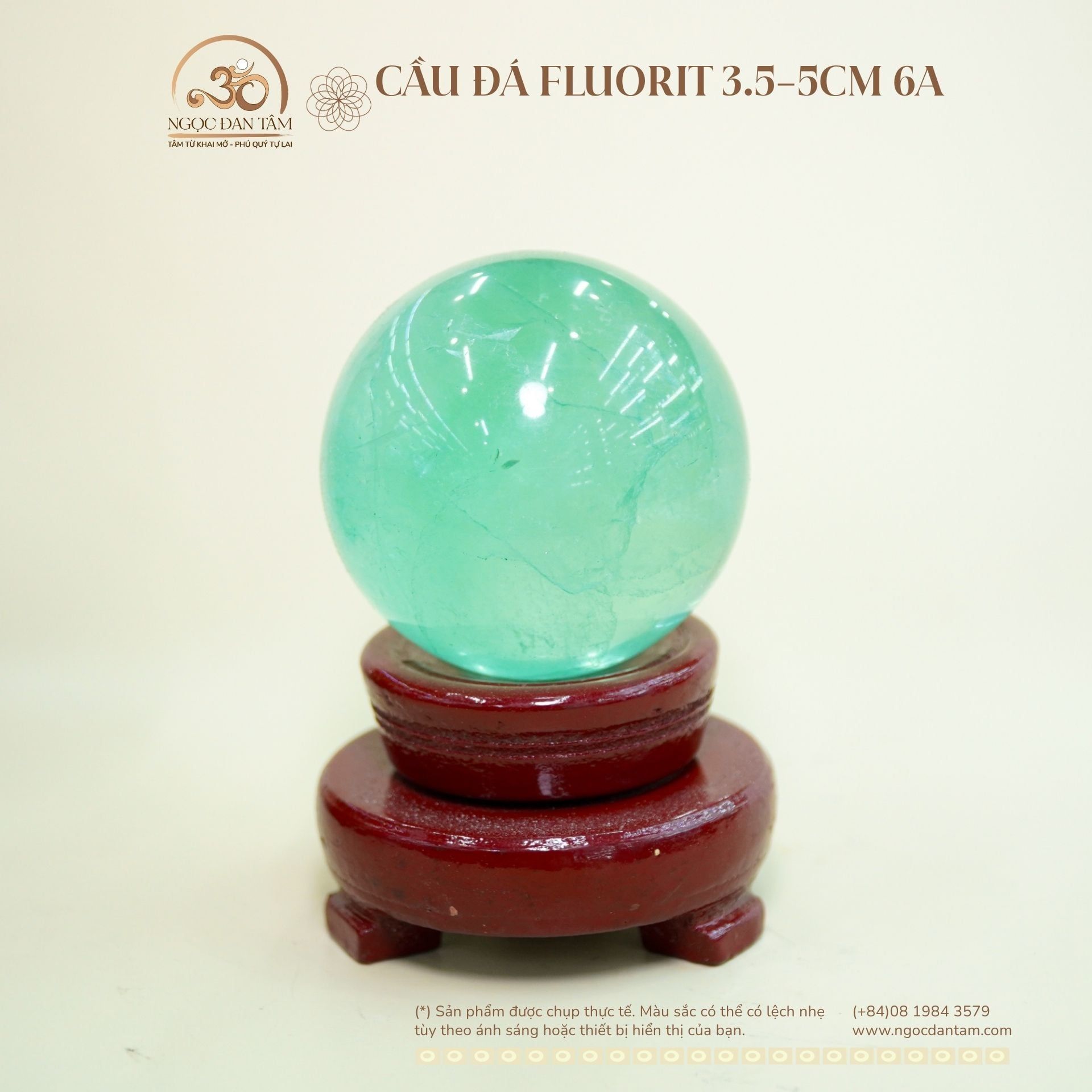  Cầu Đá Fluorit 6A 3.5 - 5cm 