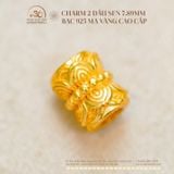  Charm 2 Đầu Sen 7.89mm - Bạc 925 Mạ Vàng Cao Cấp 