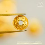  Charm Ốp Hoa Bạc Mạ Vàng 6.22mm - Bạc 925 mạ Vàng Cao Cấp 