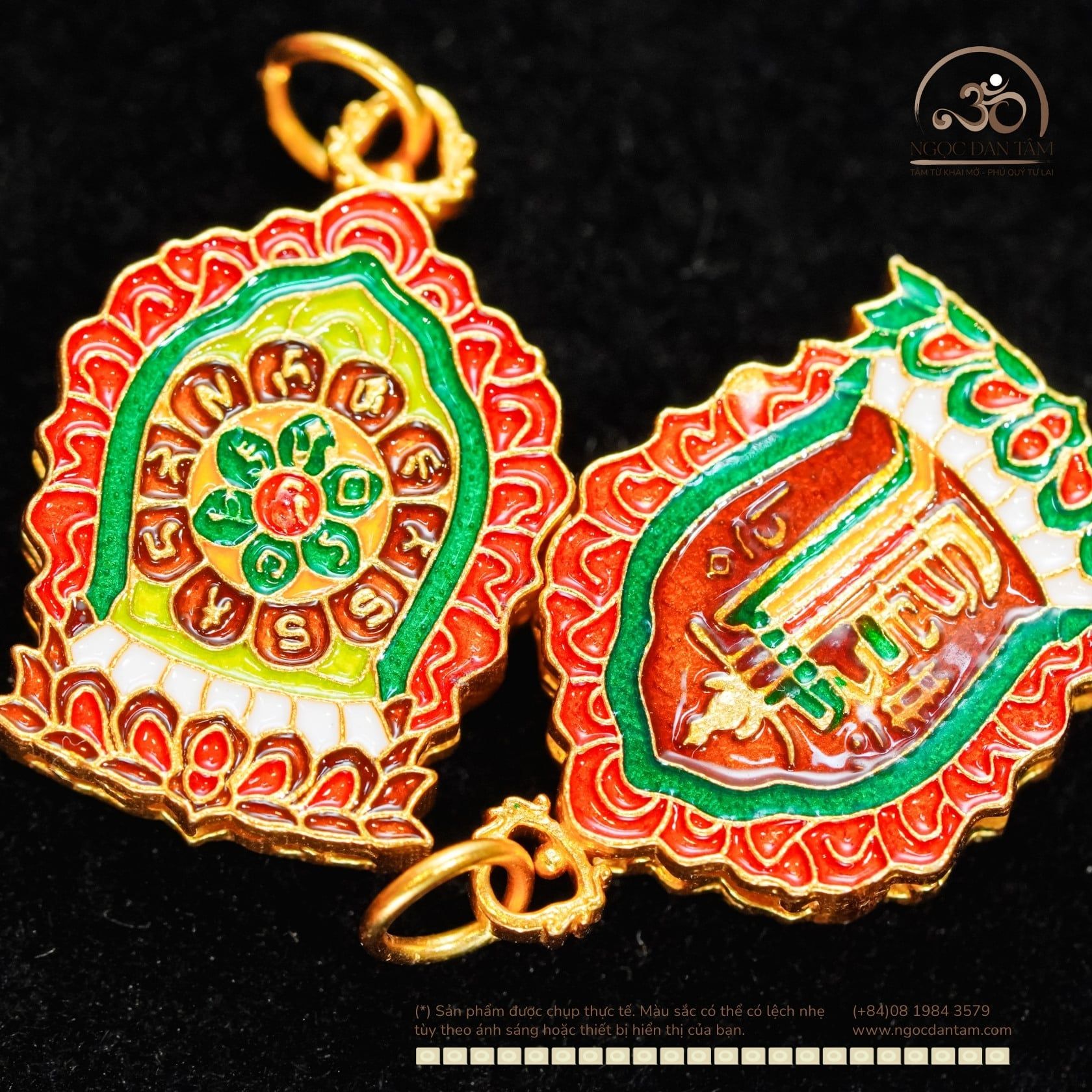  Charm Bùa Bình An - Bạc 925 Mạ Vàng Cao Cấp 