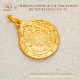  Charm Bùa Hộ Mệnh Tây Tạng 13,36mm - Bạc 925 Mạ Vàng Cao Cấp 