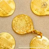  Charm Bùa Hộ Mệnh Tây Tạng 11,25mm - Bạc 925 Mạ Vàng Cao Cấp 