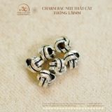  Charm bạc nút thắt cát tường 3.51mm 