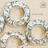  Charm Bạc Tròn Dẹp - Bạc 925 Cao Cấp 